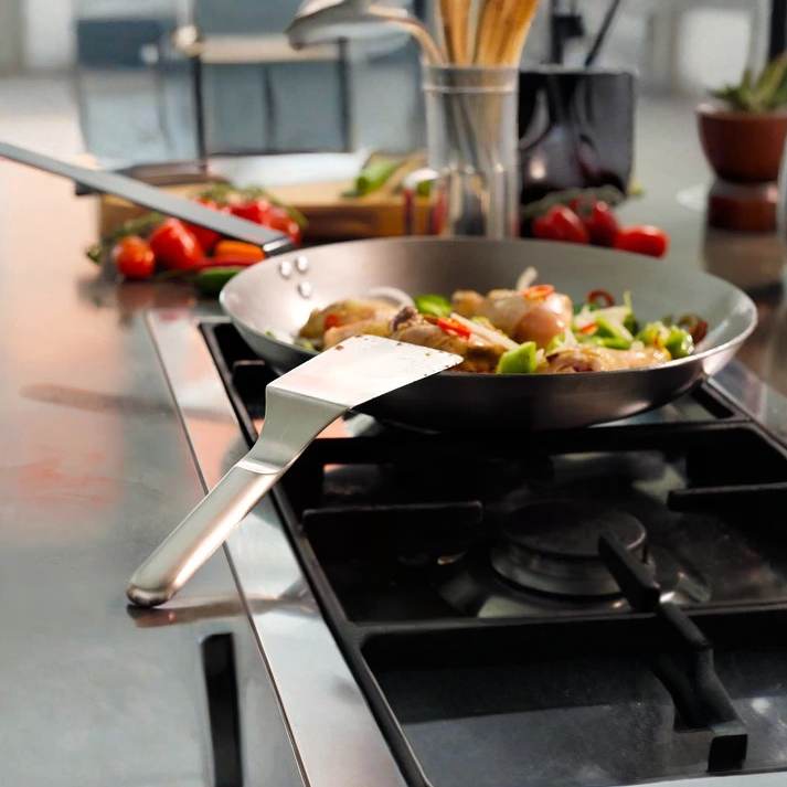 Stainless Steel Cooking Spatula for Kitchen Use, 11 Inch