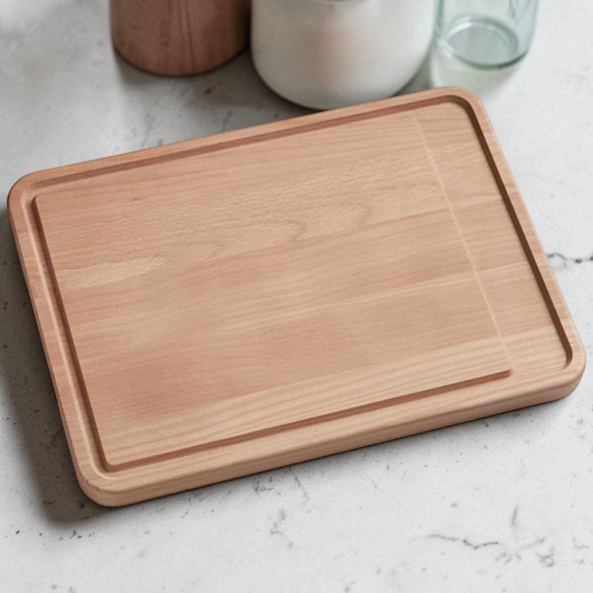 Beech Wood Cutting Board for Kitchen Prep and Serving