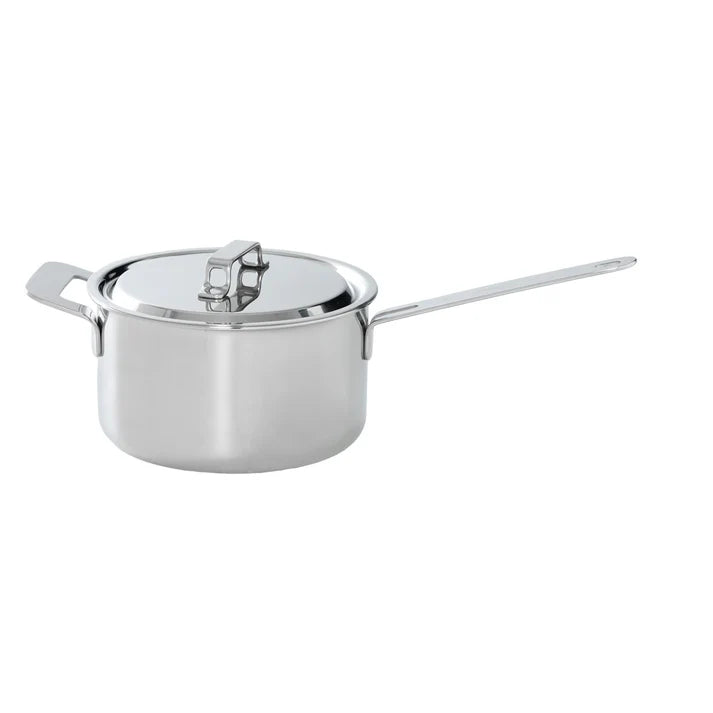 Stainless Steel Saucepan with Lid for Kitchen Cooking, 3 Liter