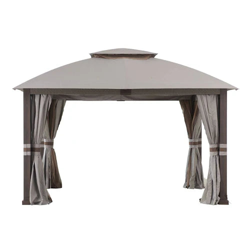 11 x 13 ft, Outdoor Gazebo with Steel Frame, Curtains, and Netting