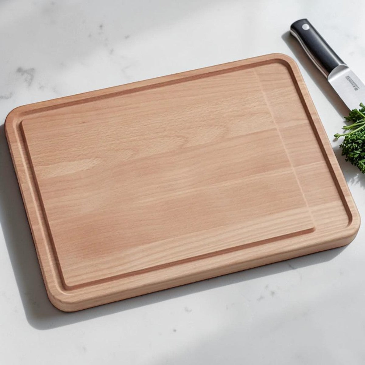 Beech Wood Cutting Board for Kitchen Prep and Serving