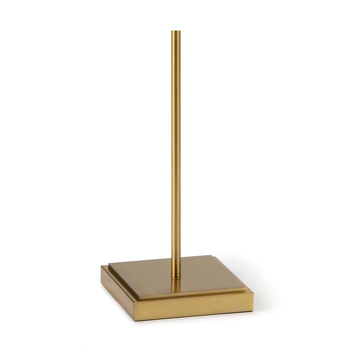 Pink Feather Shade Floor Lamp with Brass Finish Base