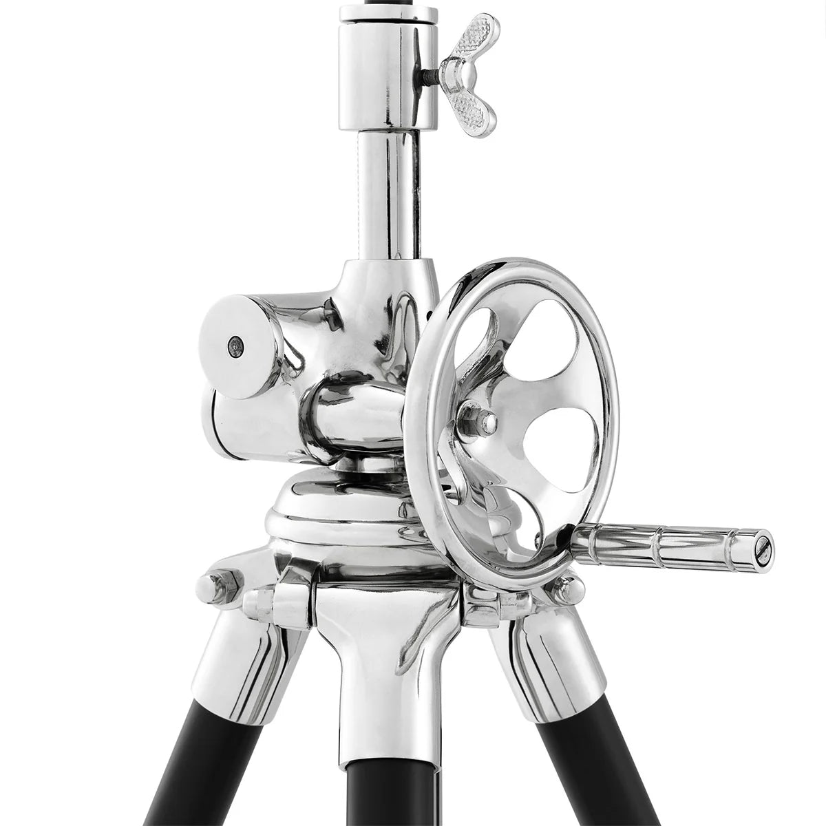 Industrial Tripod Floor Lamp with Adjustable Spotlight Shade